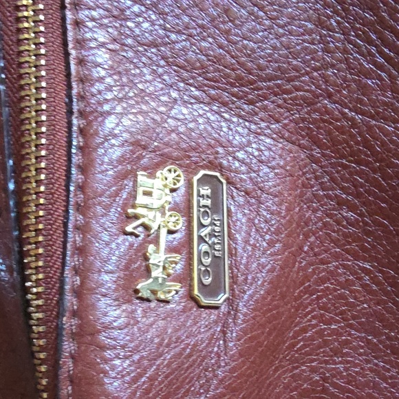 Coach Madison Haley Brown Leather Hobo Bag - Picture 2 of 9